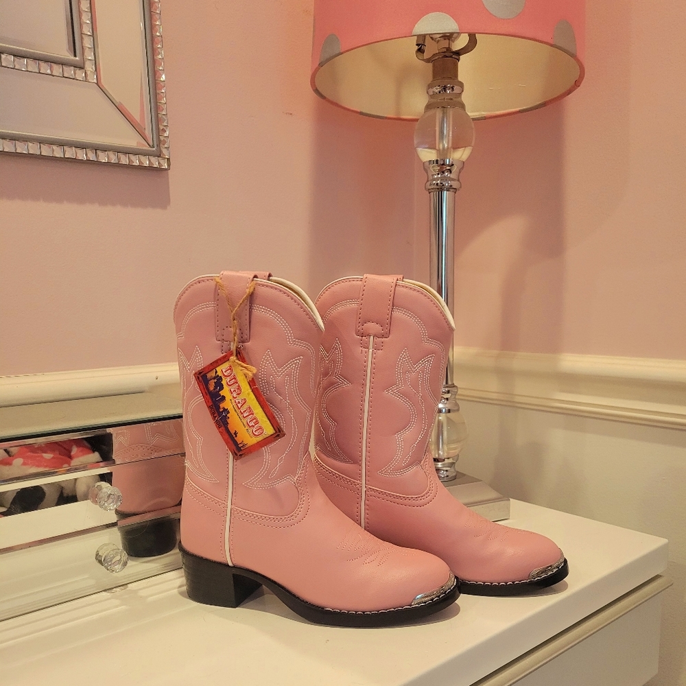 GIRLS Pink Cowboy boots, size 13, New